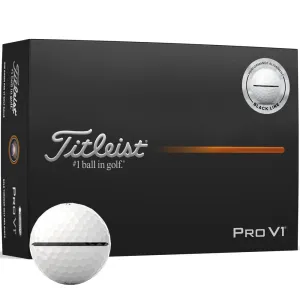 Instant Favorite Titleist Pro V1 AIM Performance Alignment Golf Balls - Black - 12 Pack The Choice is Clear, Used golf clubs near me