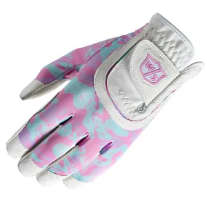 Instant Favorite Wilson Junior All-Fit Golf Glove - White/Pink Camo Cant-Miss, Electric golf trolley, Golf launch monitor, Ping G430 hybrid