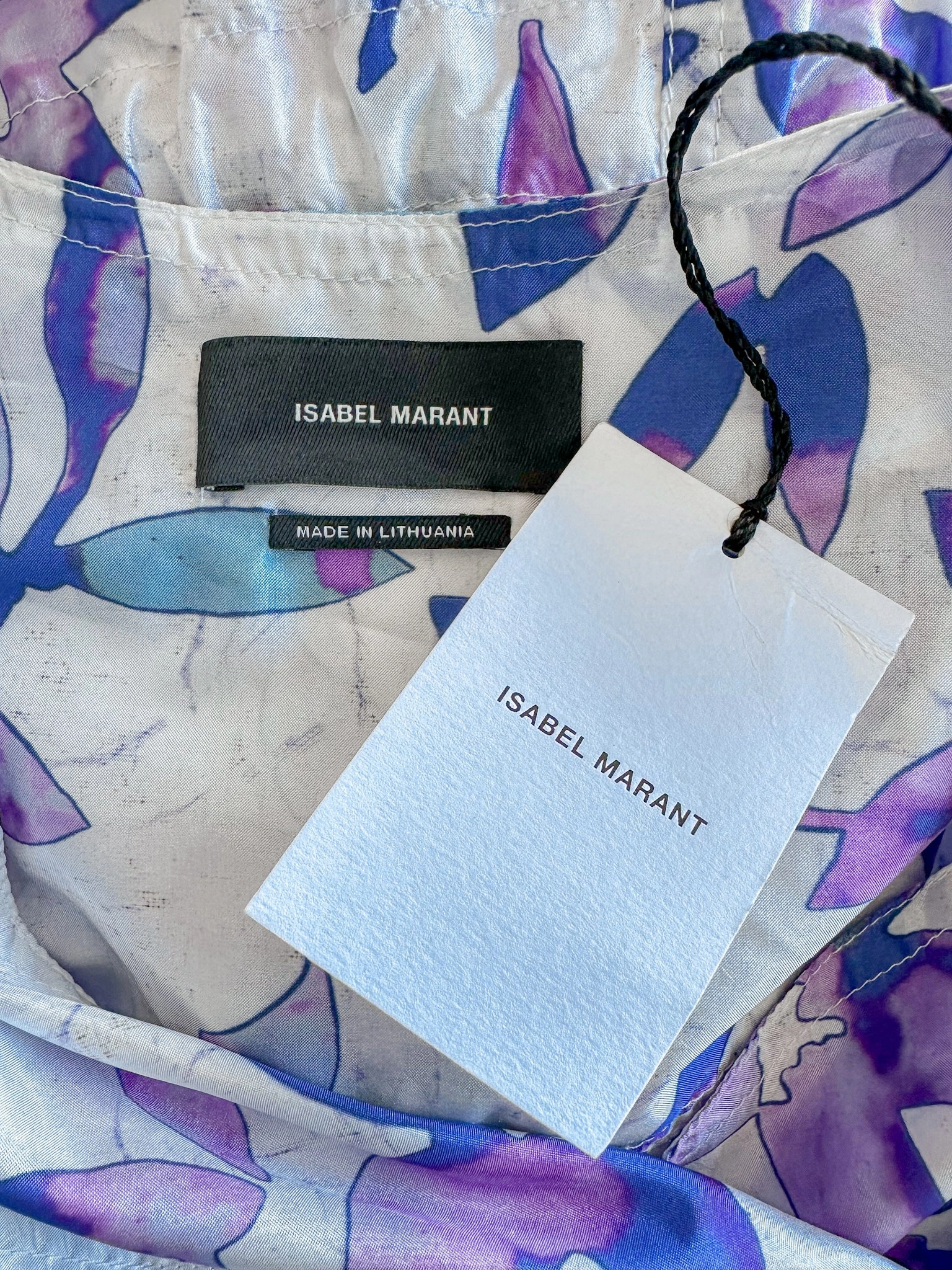 Isabel Marant Lympia Floral Print Shell Wrap Jumpsuit