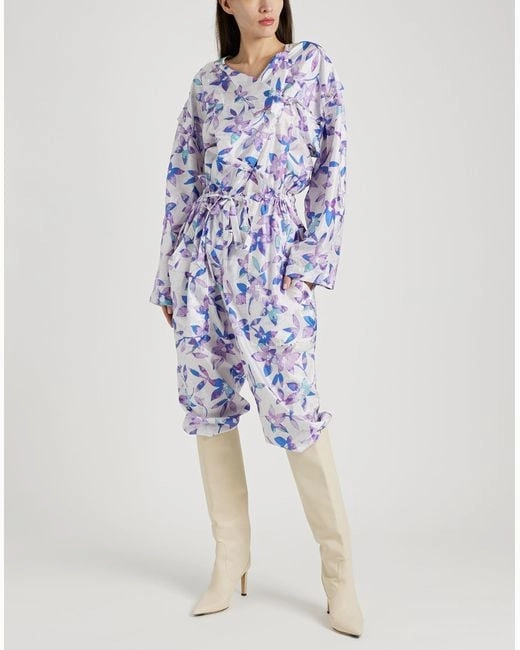Isabel Marant Lympia Floral Print Shell Wrap Jumpsuit