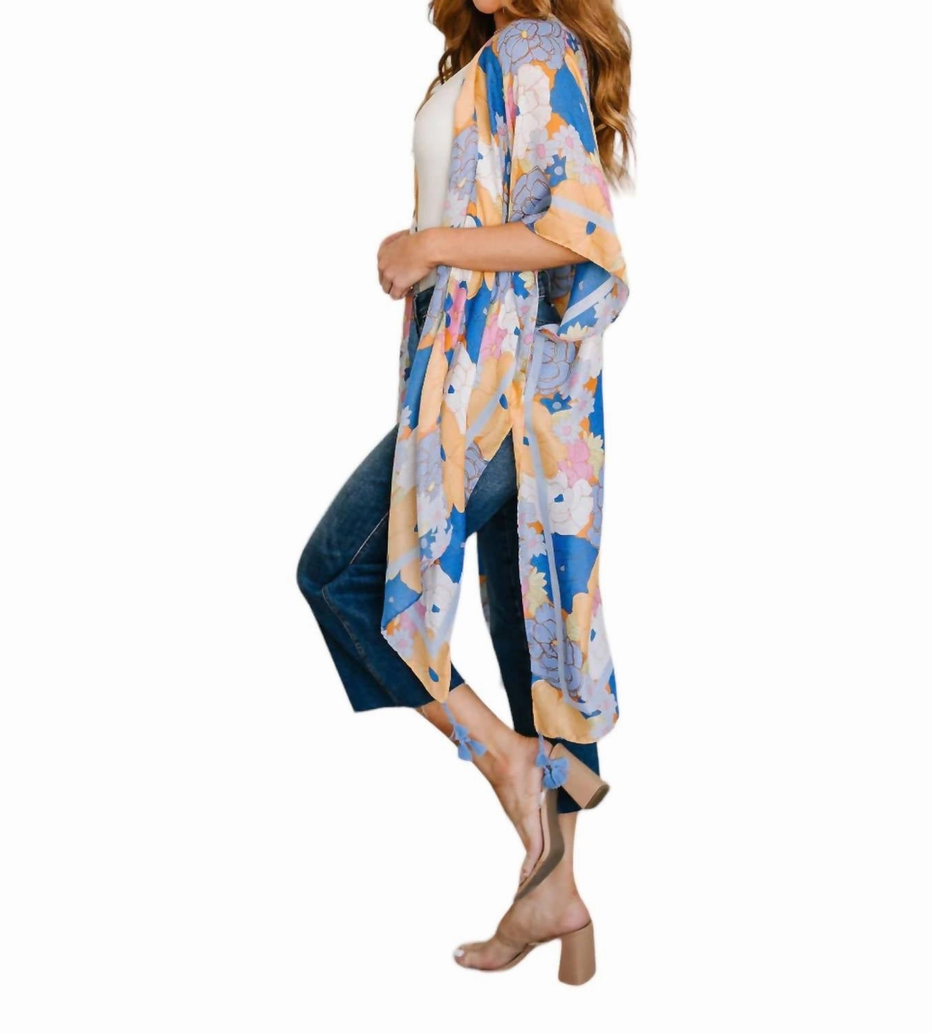 Island Living Floral Kimono! In Multi Color
