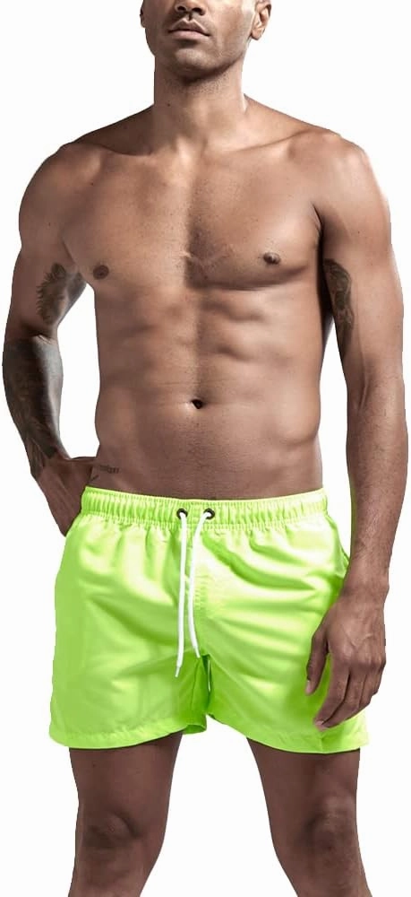 JIHUILAI Mens Swim Trunks Quick Dry Swim Shorts with Mesh Lining Beach Shorts Bathing Suits
