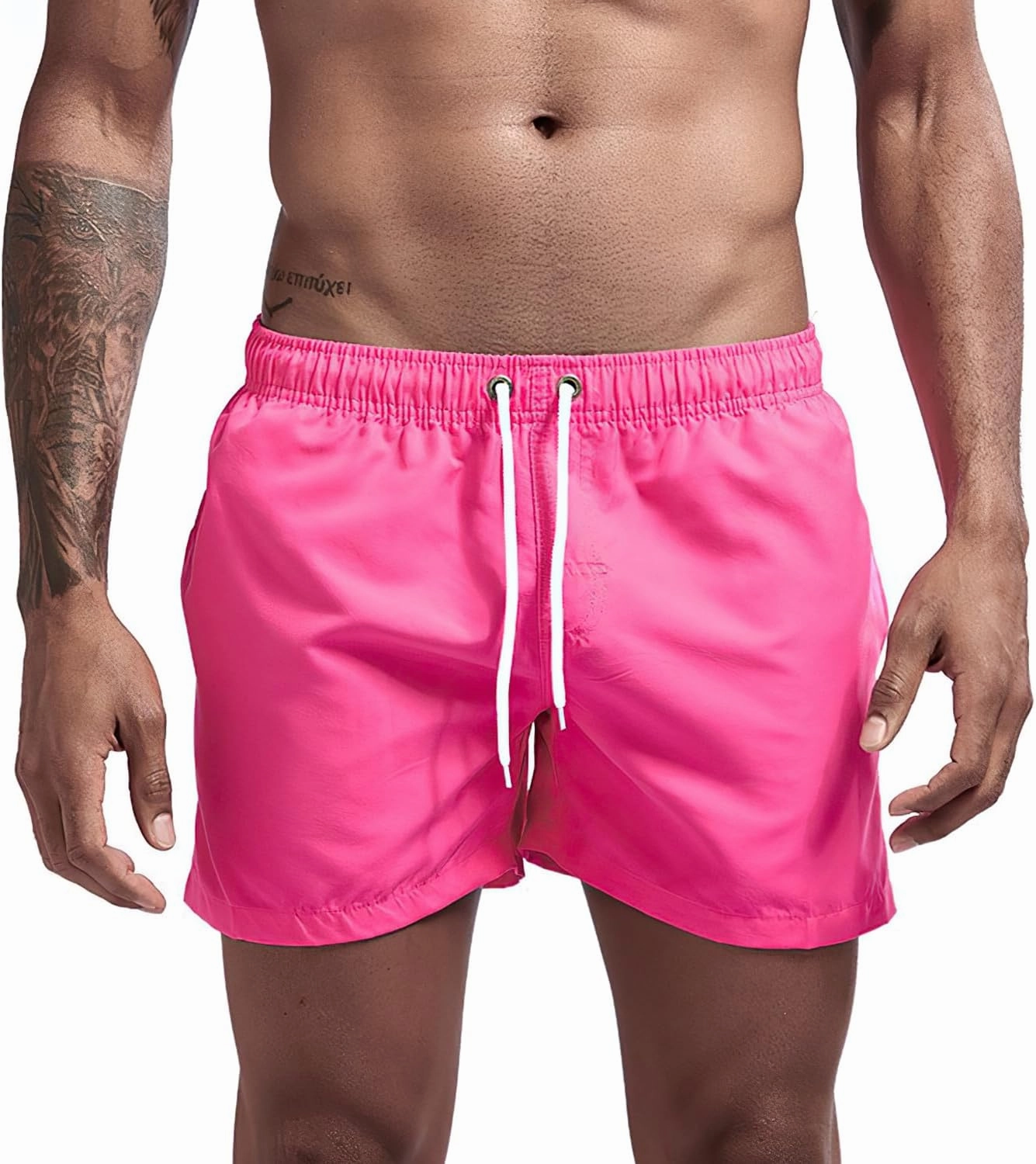 JIHUILAI Mens Swim Trunks Quick Dry Swim Shorts with Mesh Lining Beach Shorts Bathing Suits