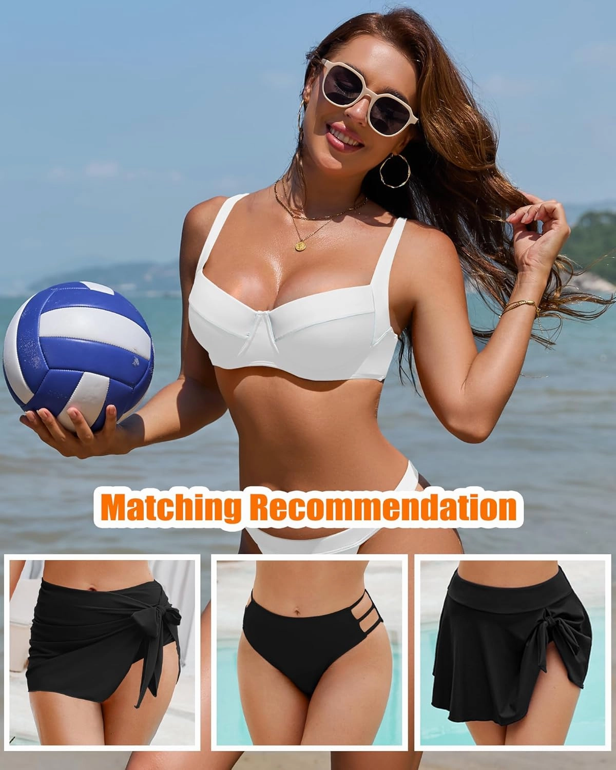 Jolefile Women Underwire Bikini Tops Color Block Swimsuit Tops Molded Cups Push Up Bathing Suit Adjustable Tie Back Swim Top