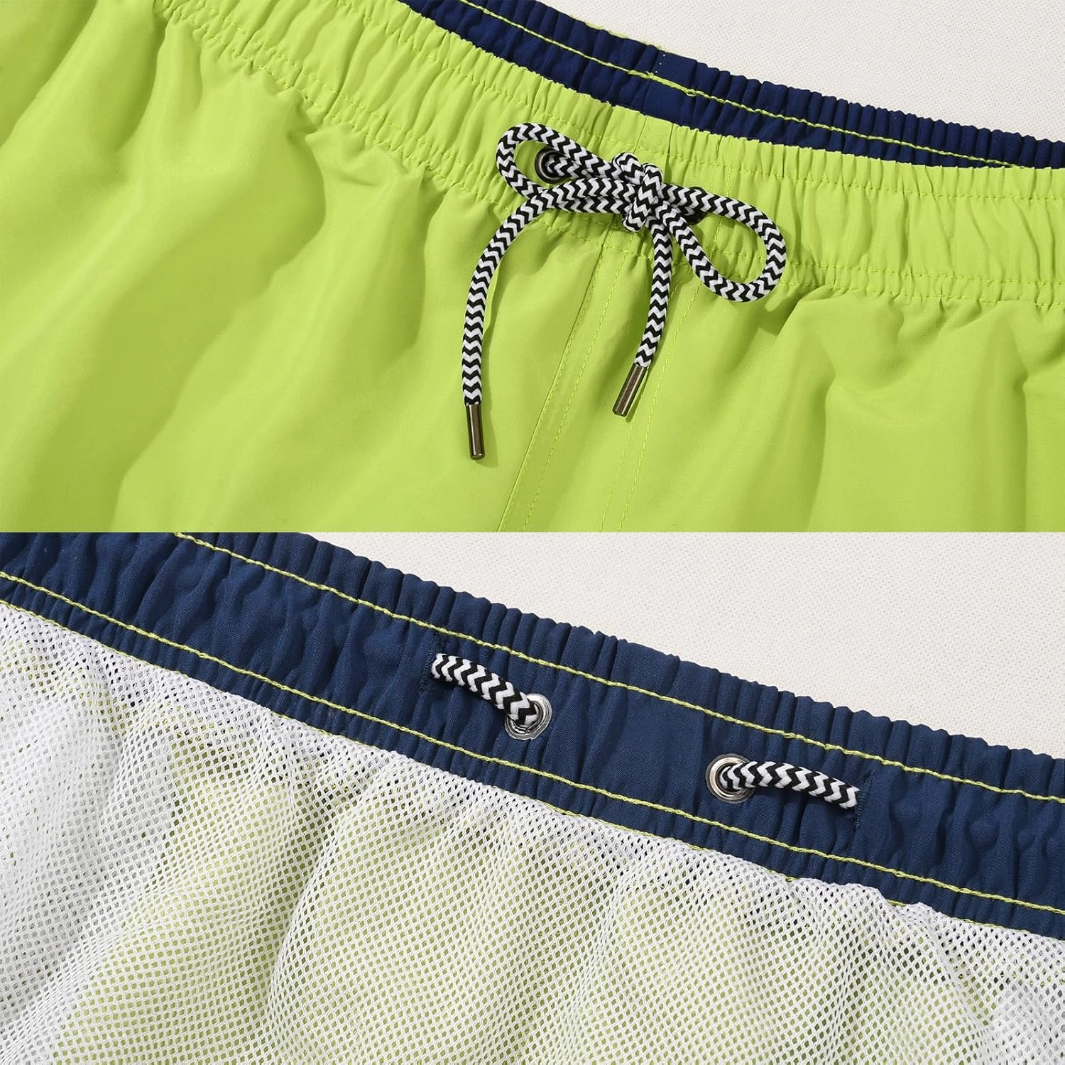 JOYSON Mens Swim Trunks Quick Dry Swim Shorts with Mesh Lining Solid Color Swimwear Bathing Suits