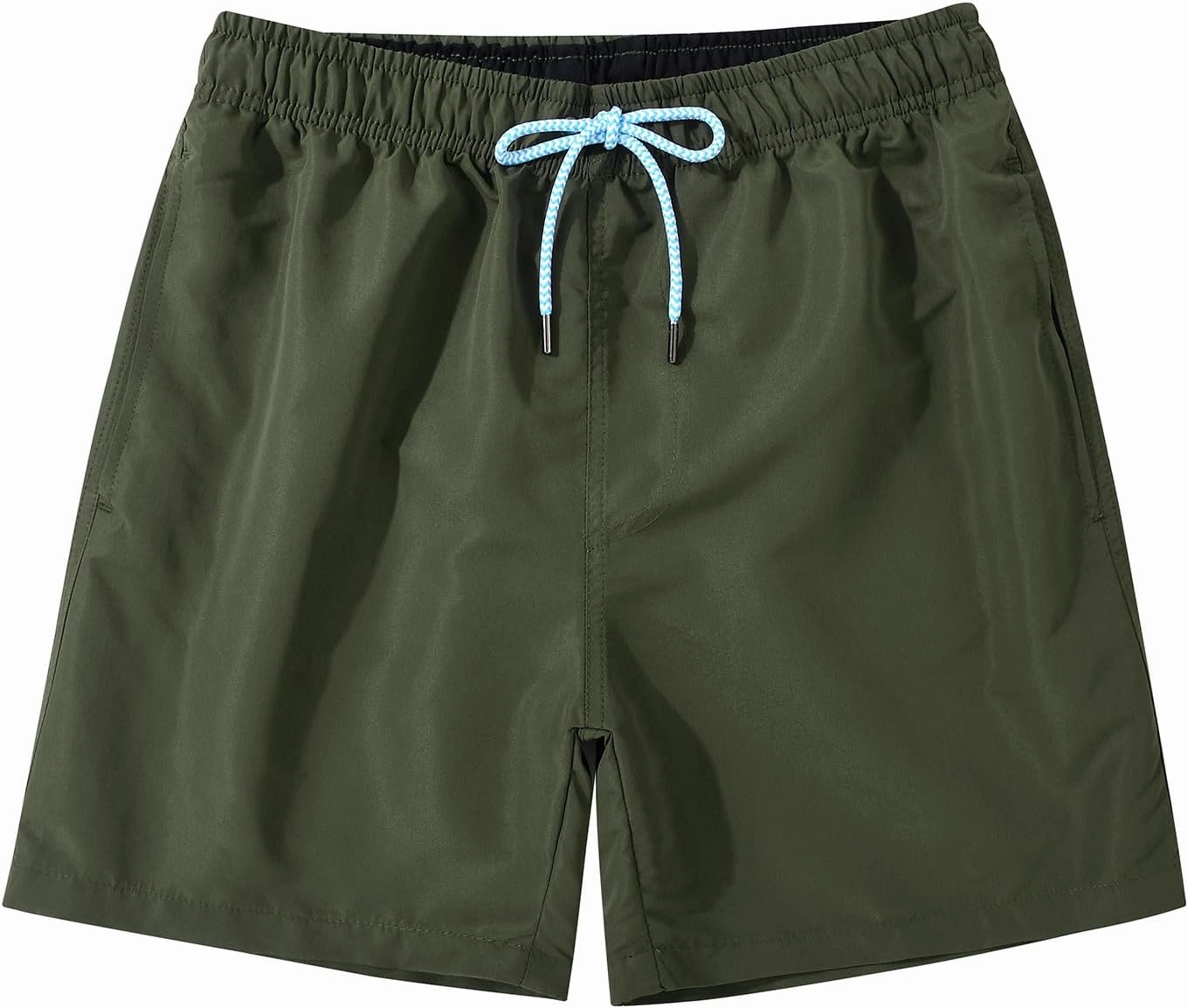 JOYSON Mens Swim Trunks Quick Dry Swim Shorts with Mesh Lining Solid Color Swimwear Bathing Suits