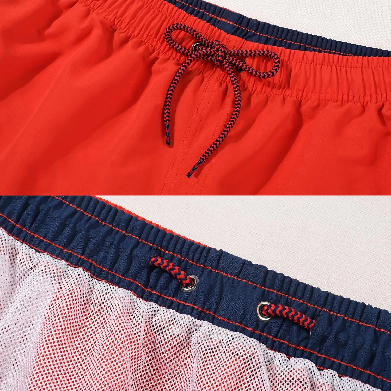 JOYSON Mens Swim Trunks Quick Dry Swim Shorts with Mesh Lining Solid Color Swimwear Bathing Suits