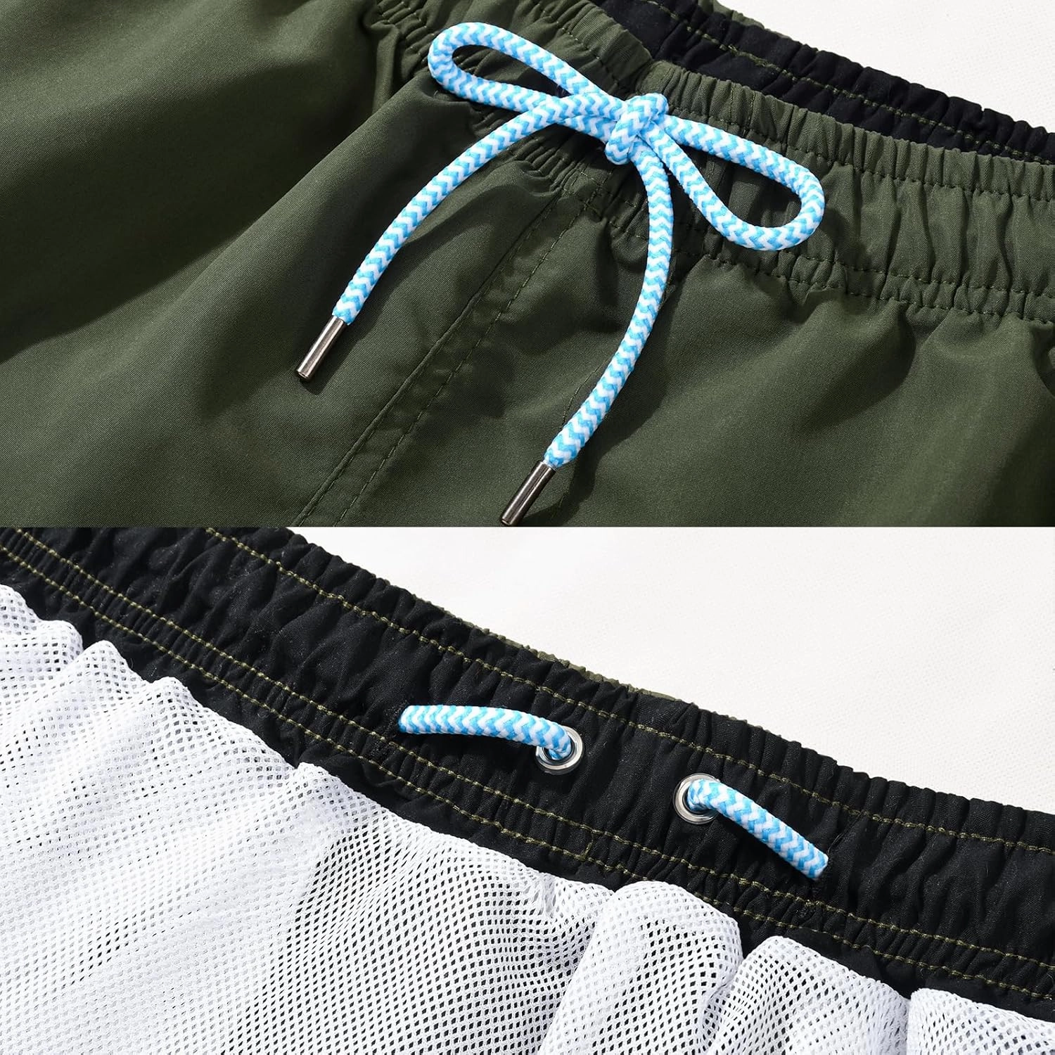JOYSON Mens Swim Trunks Quick Dry Swim Shorts with Mesh Lining Solid Color Swimwear Bathing Suits