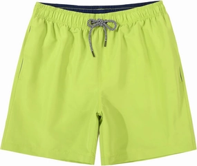 JOYSON Mens Swim Trunks Quick Dry Swim Shorts with Mesh Lining Solid Color Swimwear Bathing Suits