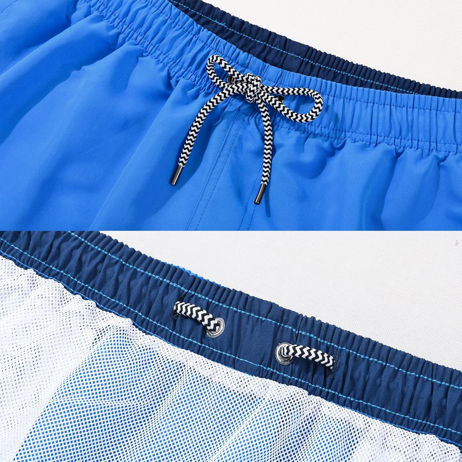 JOYSON Mens Swim Trunks Quick Dry Swim Shorts with Mesh Lining Solid Color Swimwear Bathing Suits