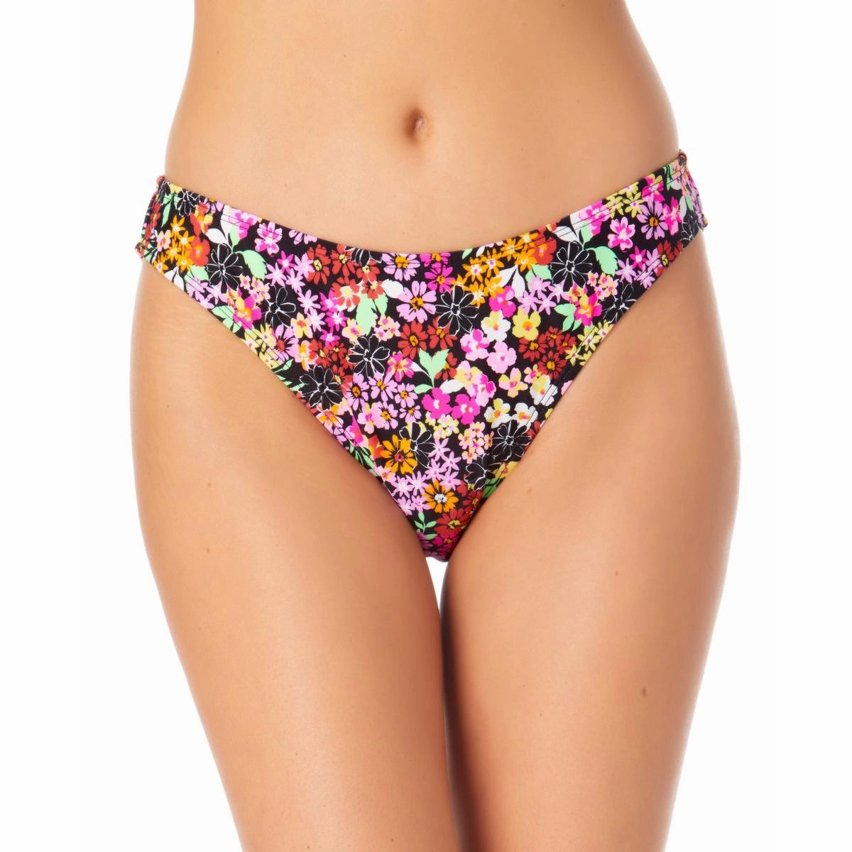 Juniors Womens Floral Print Hipster Swim Bottom Separates