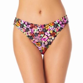 Juniors Womens Floral Print Hipster Swim Bottom Separates