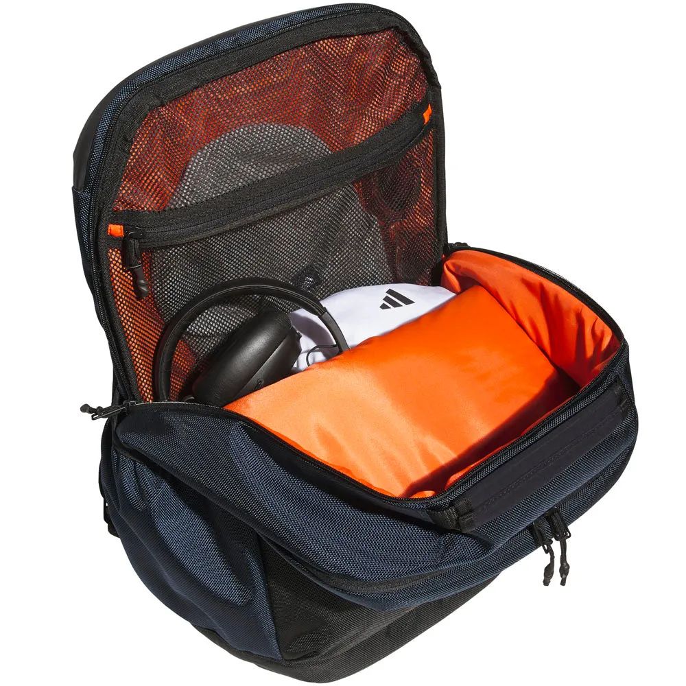 adidas Backpack - Legend ink, Graphite golf shafts, Breathable golf pants, Portable golf net