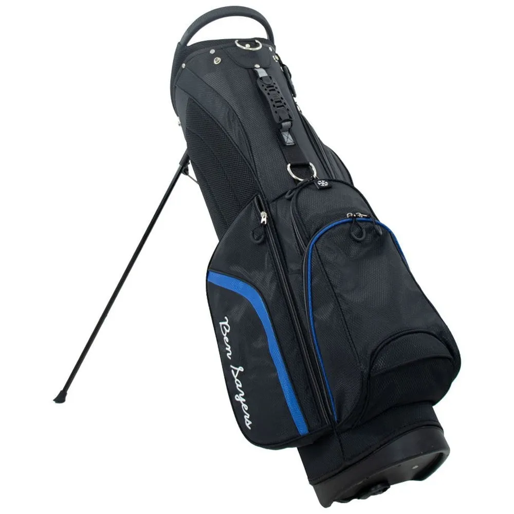 Ben Sayers DLX Stand Bag - Black/Blue, Golf ball beer cooler, Golf cleats replacement, Used golf clubs near me