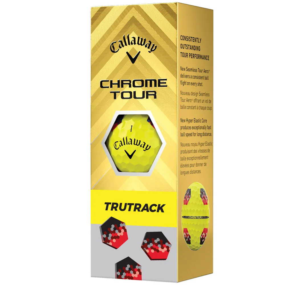 Just Arrived Callaway Chrome Tour TruTrack Golf Balls - Yellow - 3 Sleeve Top-Rated, Golf cart bag with 14 dividers, Golf stretching straps
