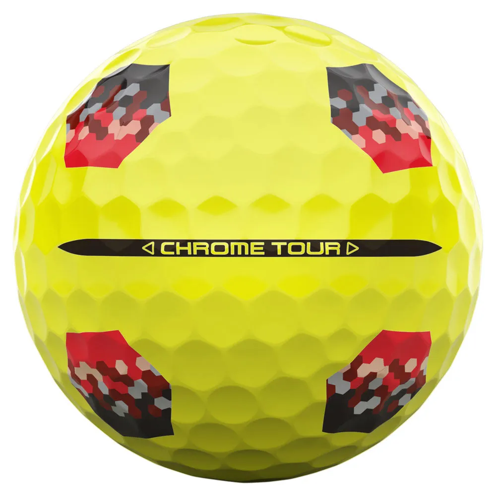 Callaway Chrome Tour TruTrack Golf Balls - Yellow - 3 Sleeve, Golf balls for distance, Novelty golf head covers, How to choose golf irons for beginners