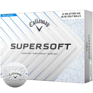 Just Arrived Callaway Supersoft Golf Balls - Blue Splatter - 12 Pack This Just In, Adidas golf shoes, Custom golf head covers