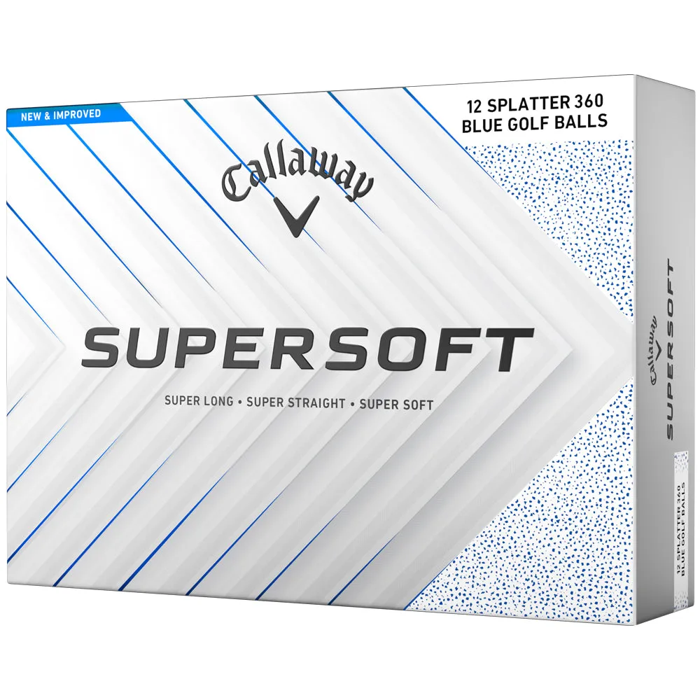 Callaway Supersoft Golf Balls - Blue Splatter - 12 Pack, Golf vest for men