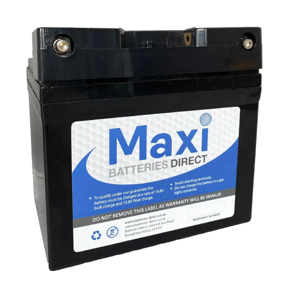 Just Arrived Maxi Power 36 Hole Golf Battery 12v x 33Ah - PowaKaddy Compatible Best-Selling, Yellow golf balls