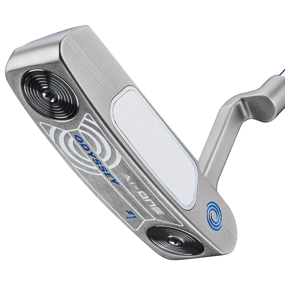 Odyssey Ai-One Silver Putter - #1, Personalized golf balls, Men's golf polo shirts, Solar powered golf cart