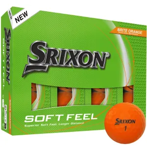Just Arrived Srixon Soft Feel Golf Balls - Brite Orange - 12 Pack Steal the Spotlight, Biodegradable golf balls, Rain golf gloves, Golf travel essentials