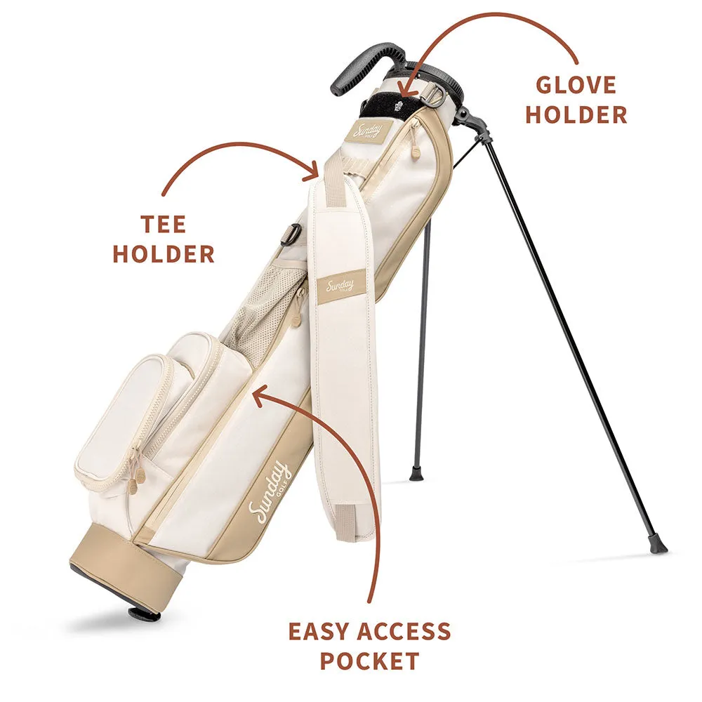 Sunday Golf Loma Pencil Stand Bag - Toasted Almond, Summer golf shoes