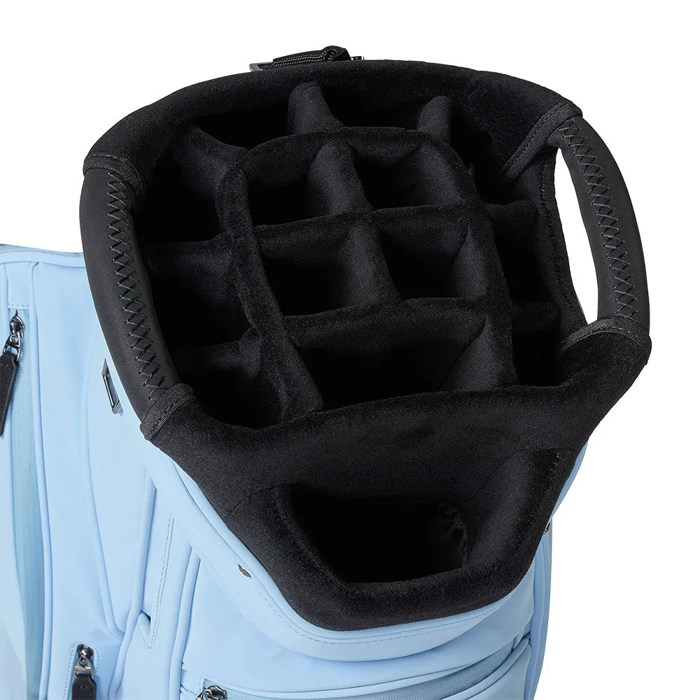 TaylorMade Signature Cart Bag - Light Blue, Titleist TSR3 driver, Callaway Paradym irons