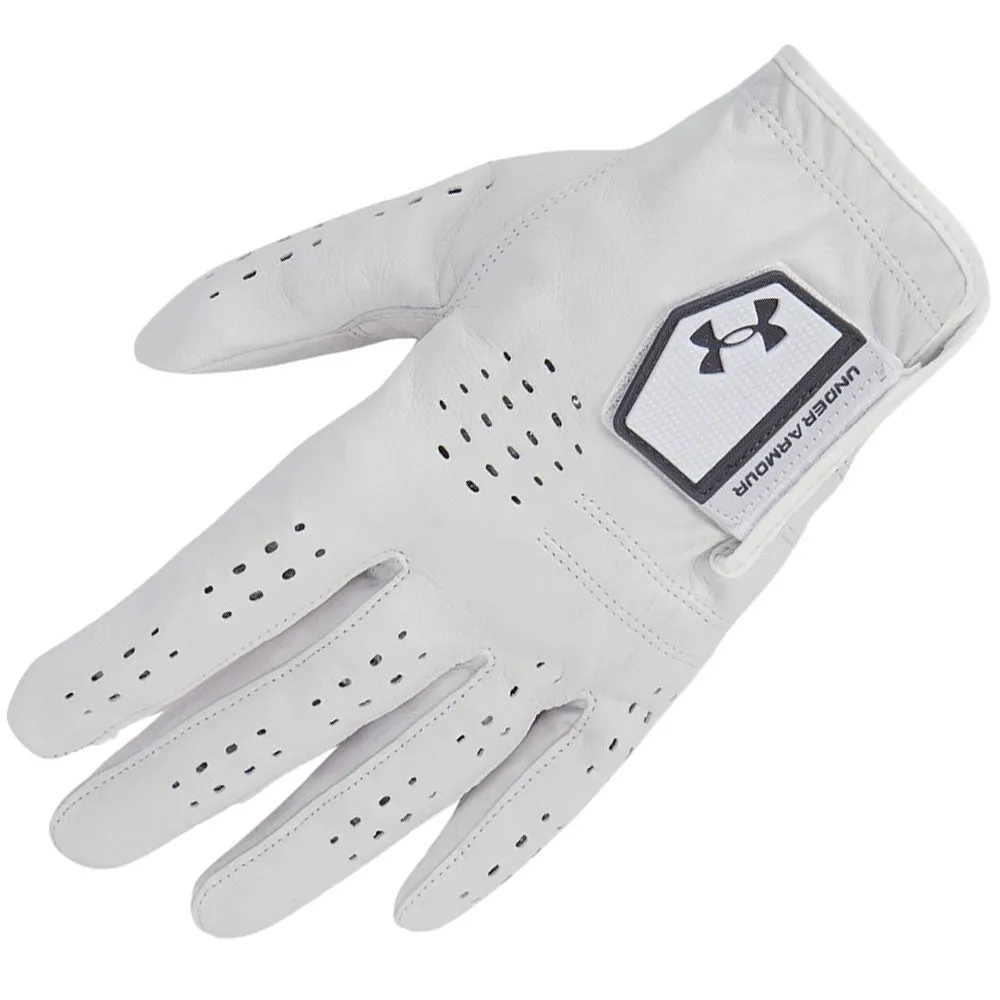 Just Arrived Under Armour Tour Leather Golf Glove - Castlerock/White Better Than Ever, Adidas golf shoes