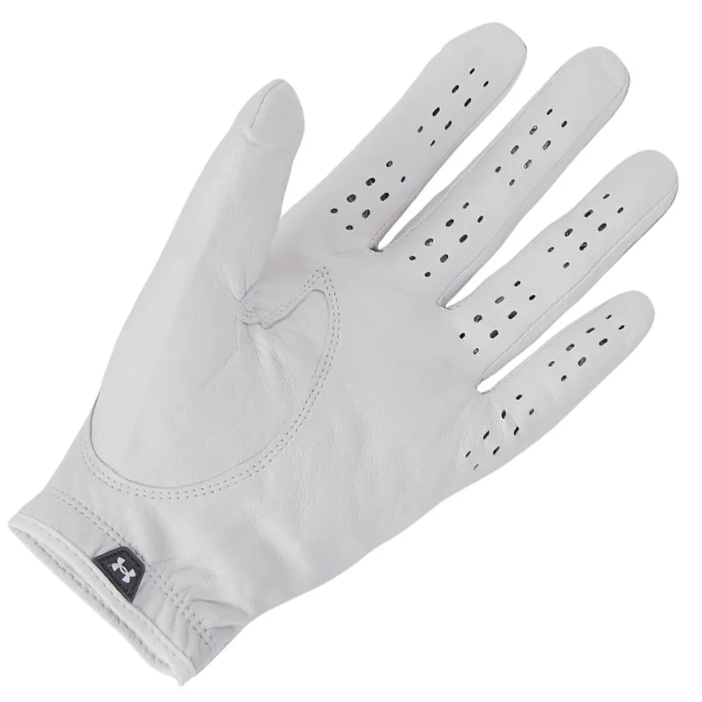 Under Armour Tour Leather Golf Glove - Castlerock/White, Golf club regripping kit, Women's golf skirts, Spikeless golf shoes