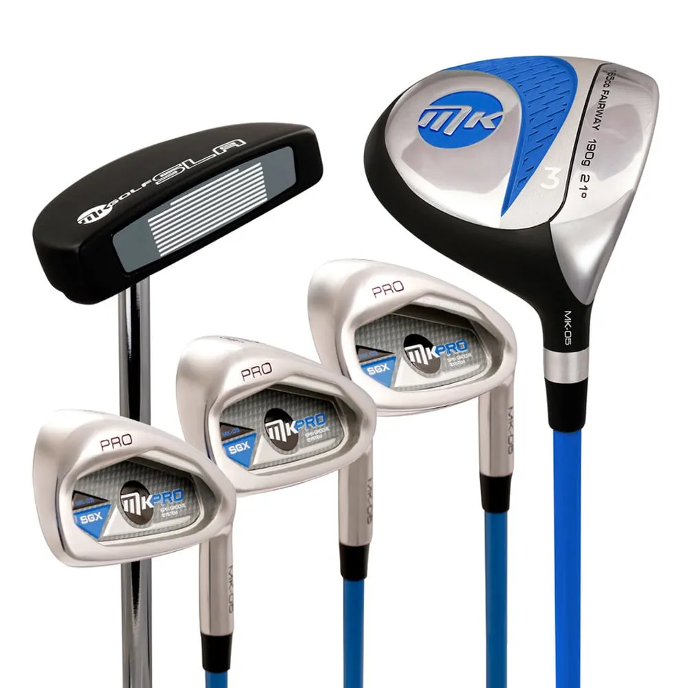 Mkids Pro Junior Half Set - Blue (61 Inch Tall) (Ages 10-12), Airline approved golf bag, Best waterproof golf shoes for walking, Backyard golf setup