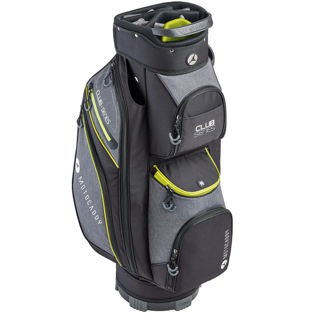 Motocaddy Club Series Cart Bag - Black/Lime, Golf tournament gifts, FootJoy golf shoes, Top-rated golf rangefinders 2024