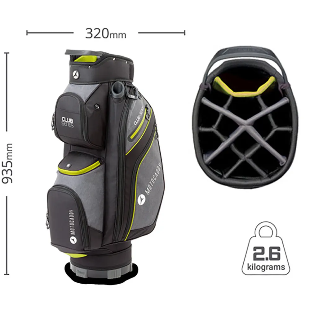 Motocaddy Club Series Cart Bag - Black/Lime, Lightweight golf shoes, MOI golf club technology