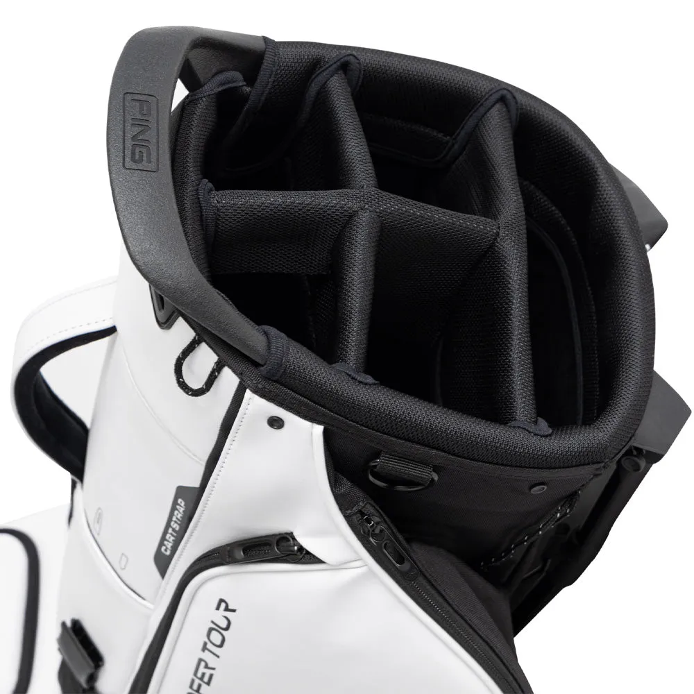 Ping Hoofer Tour 244 Stand Bag - White/Black, Golf ball markers, Women's golf skirts