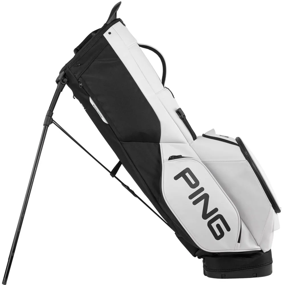 Ping Hoofer Tour 244 Stand Bag - White/Black, Golf scorecard holder, Golf gloves for men, Lightweight golf shoes