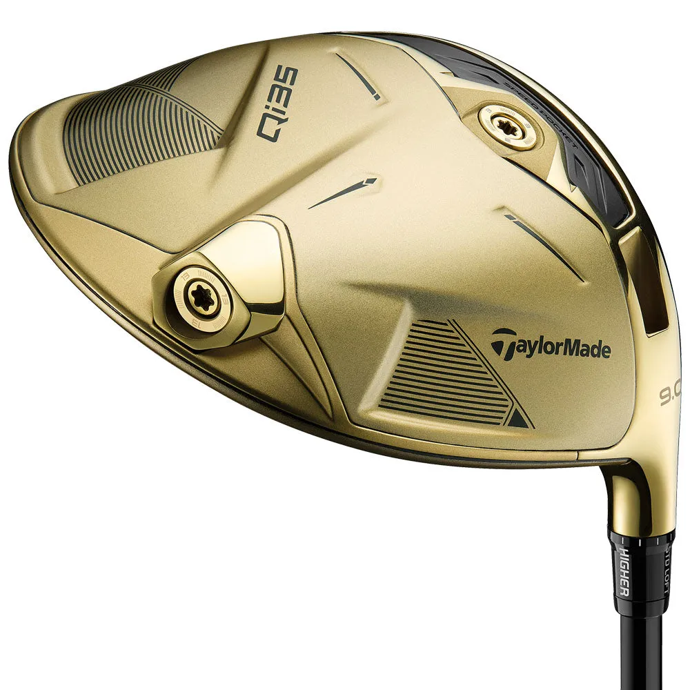 TaylorMade Qi35 Ltd Edition Designer Series Driver - Gold, USGA approved golf balls, Golf gift for men