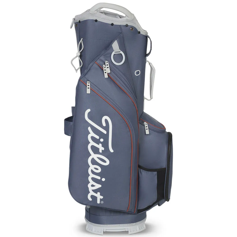 Titleist Cart 14 Lightweight Cart Bag - Washed Indigo, Graphite golf shafts