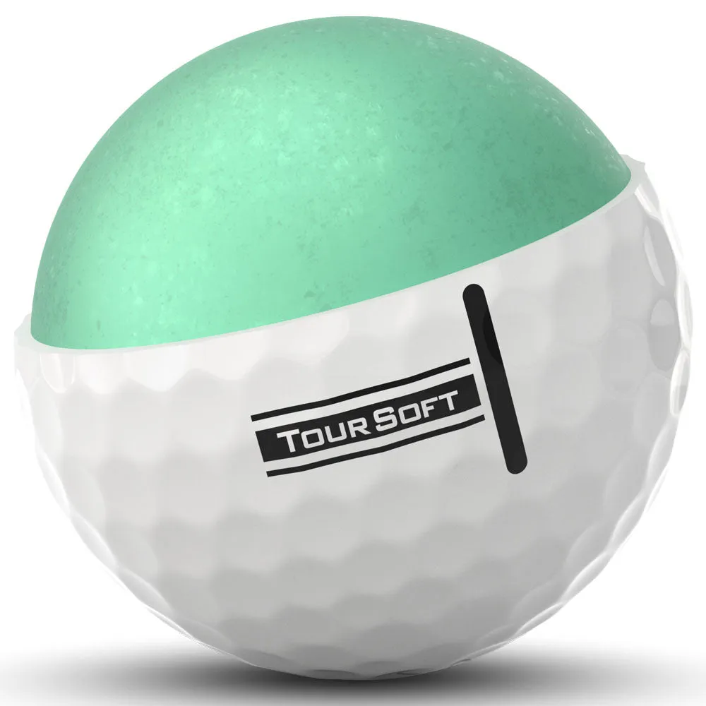 Titleist Tour Soft Golf Balls - White - Double Dozen, Golf cart accessories, Golf cart bag with 14 dividers, Yellow golf balls