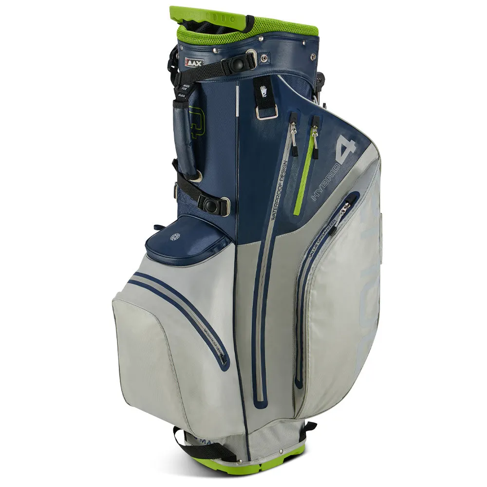 Big Max Aqua Hybrid 4 Waterproof Stand Bag - Navy/Grey/Lime, Golf ball finder glasses