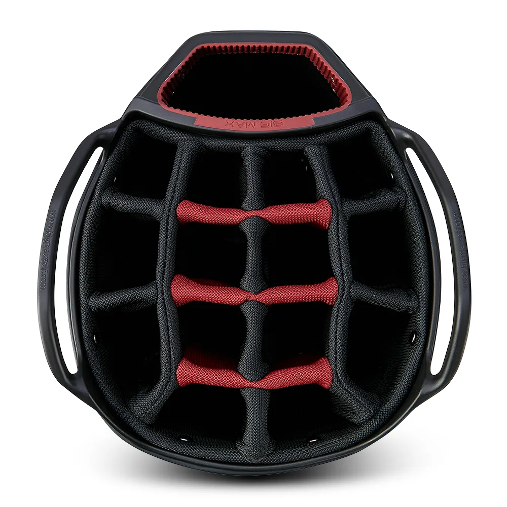 Big Max Aqua Tour 4 Waterproof Cart Bag - White/Black/Merlot, Golf push cart, Clearance golf clubs