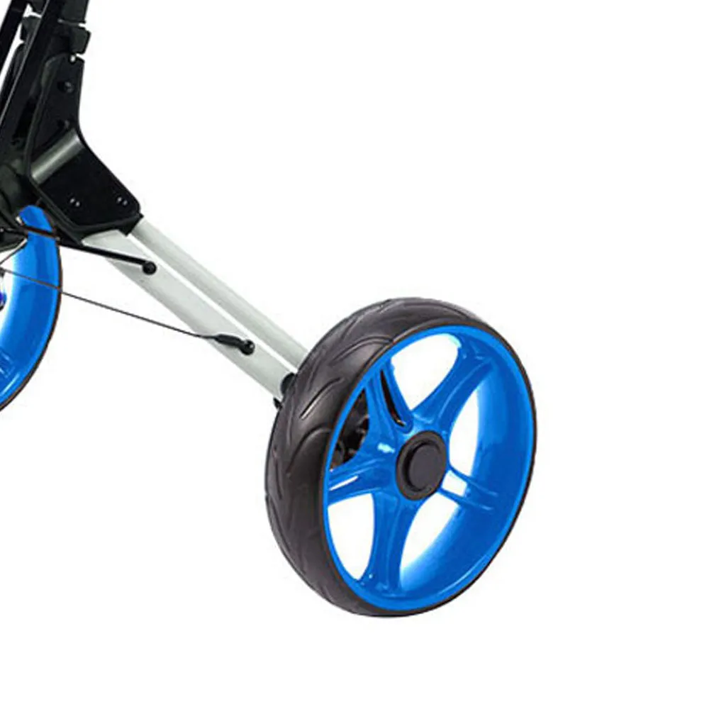 Cube 3 3-Wheel Push Trolley - White/Blue, Solar powered golf cart, Golf gloves for men