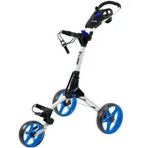 Just for You Cube 3 3-Wheel Push Trolley - White/Blue A Smarter Choice, Women's golf skirts, Low compression golf balls, Backyard golf setup