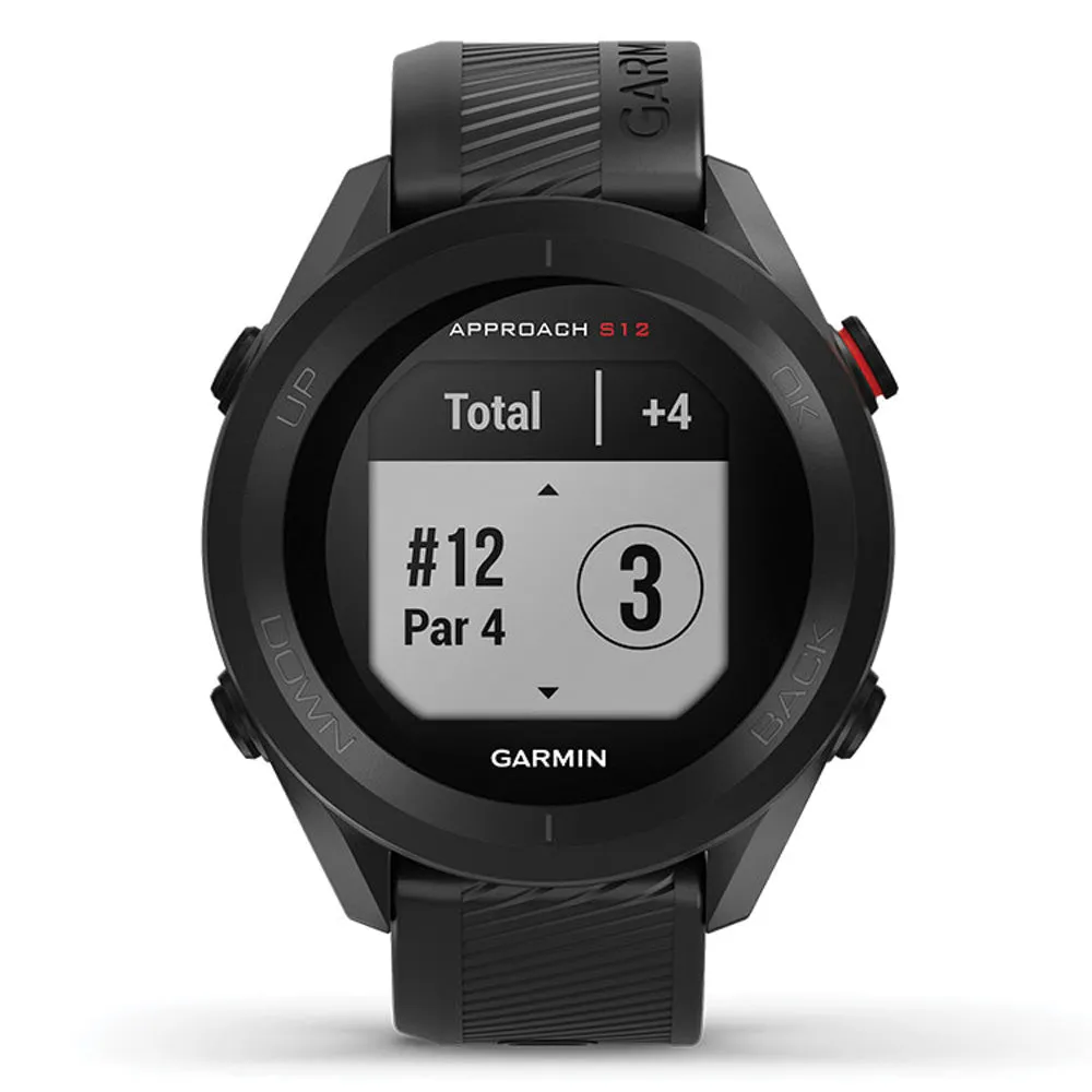 Garmin Approach S12 Golf GPS Watch - Black, Recycled golf balls