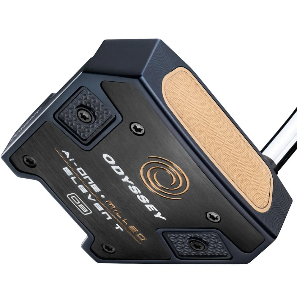 Odyssey Ai-One Milled Putter - Eleven T DB, XXL golf gloves, USGA approved golf balls, Golf training aid