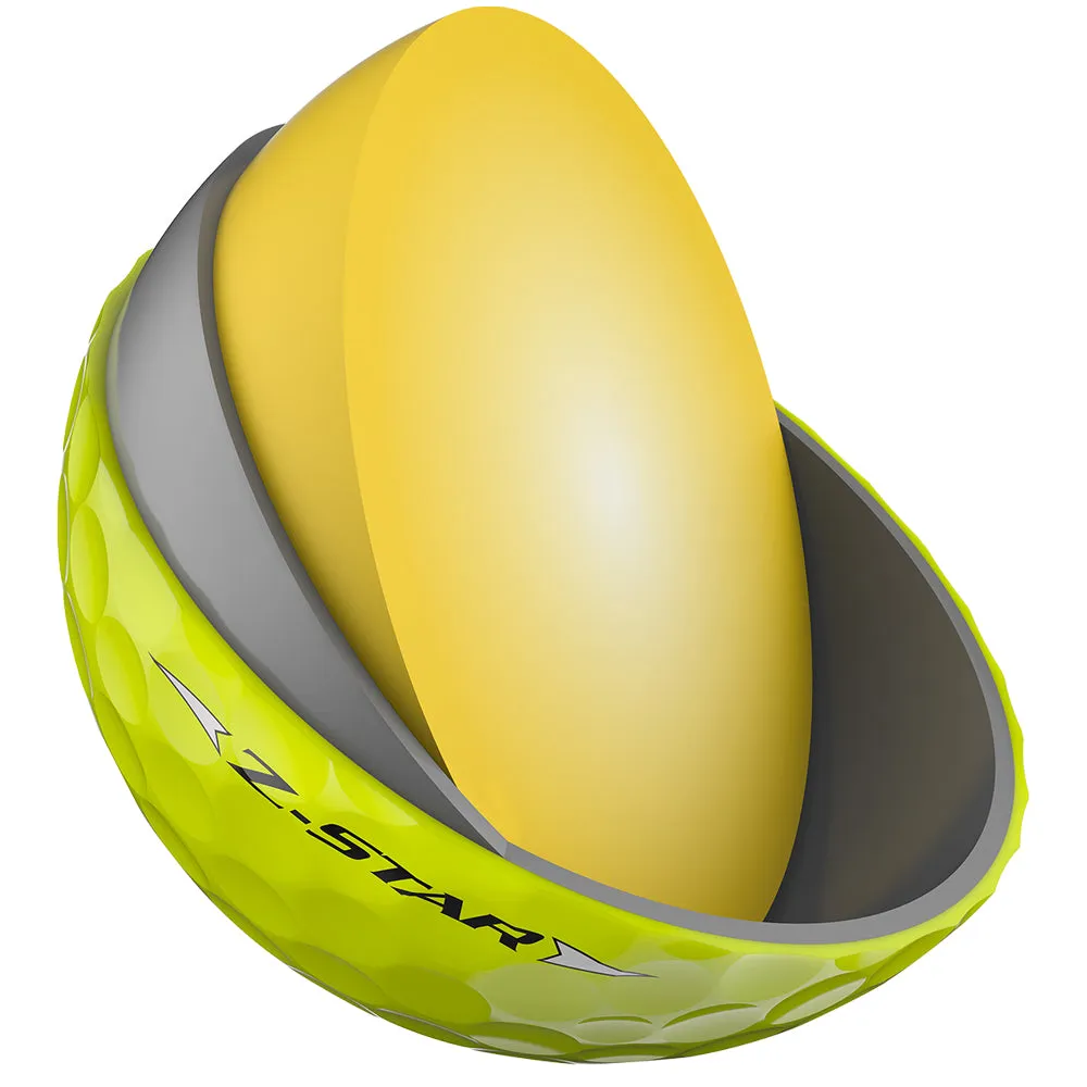 Srixon Z-Star Golf Balls - Yellow - 12 Pack, Golf ball beer cooler
