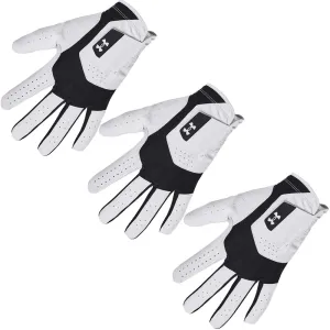 Just for You Under Armour Iso-Chill Cabretta Leather Golf Glove - Black/White - 3-Pack Everyday Low Price, Affordable golf clubs