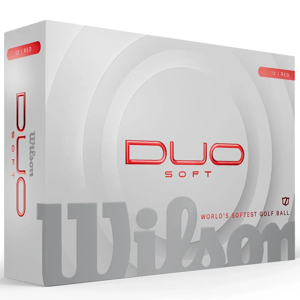 Wilson Staff Duo Soft Golf Balls - Red - Double Dozen, Golf accessories for women, Left-handed golf clubs