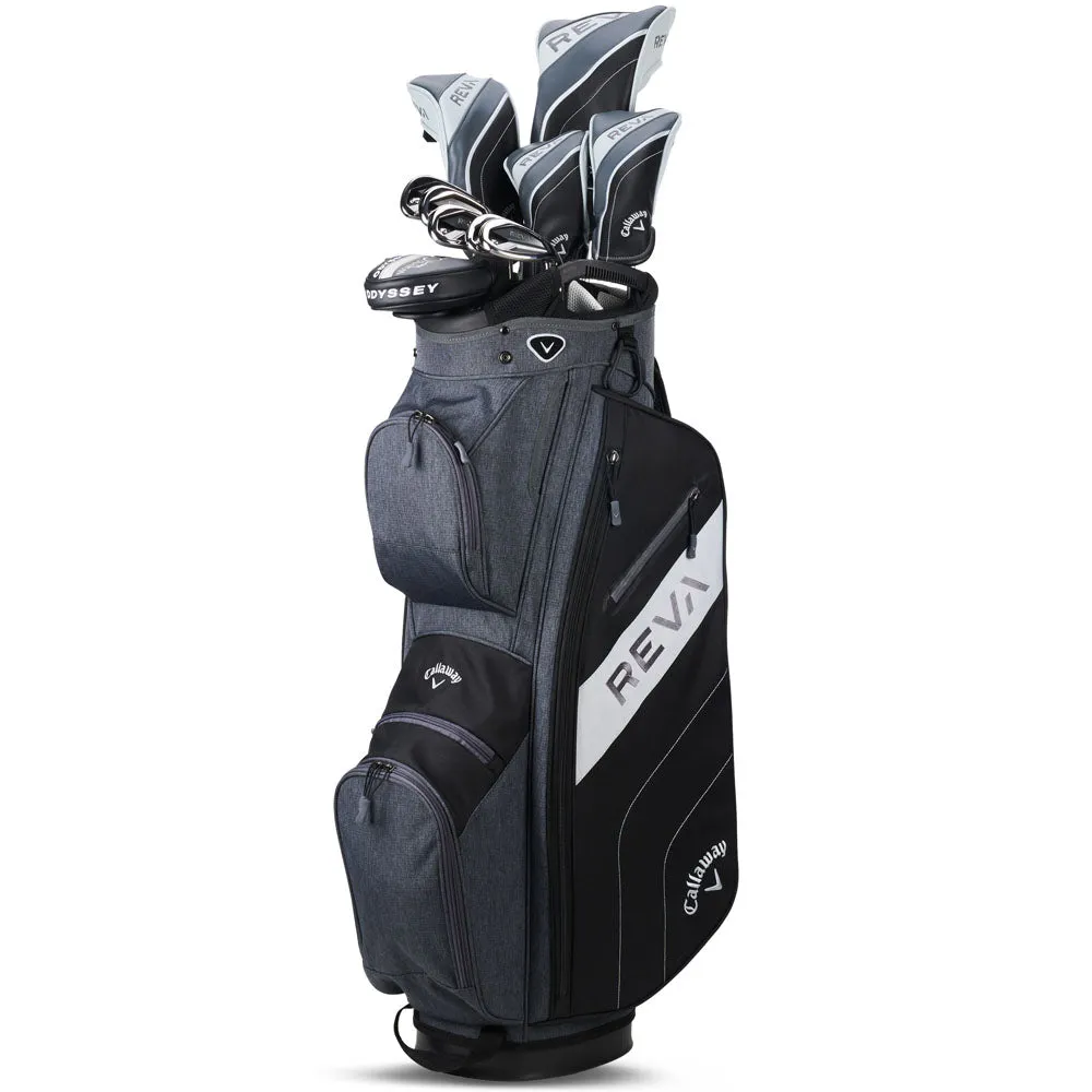 Callaway REVA 11-Piece Cart Bag Package Set  0.5" Longer Ladies - Black, Graphite golf shafts, What golf ball is best for high handicappers, Wide width golf shoes