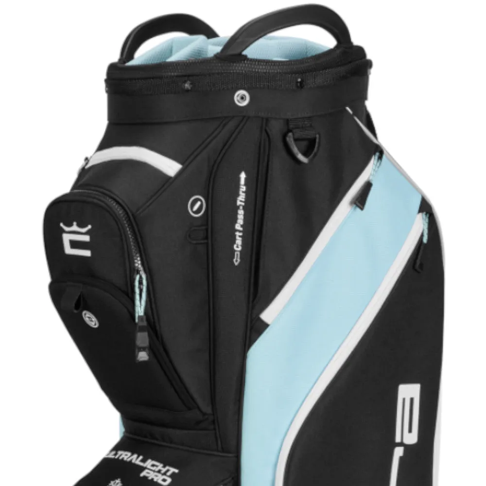 Cobra Ultralight Pro Cart Bag - Puma Black/Cool Blue, Fingerless golf gloves