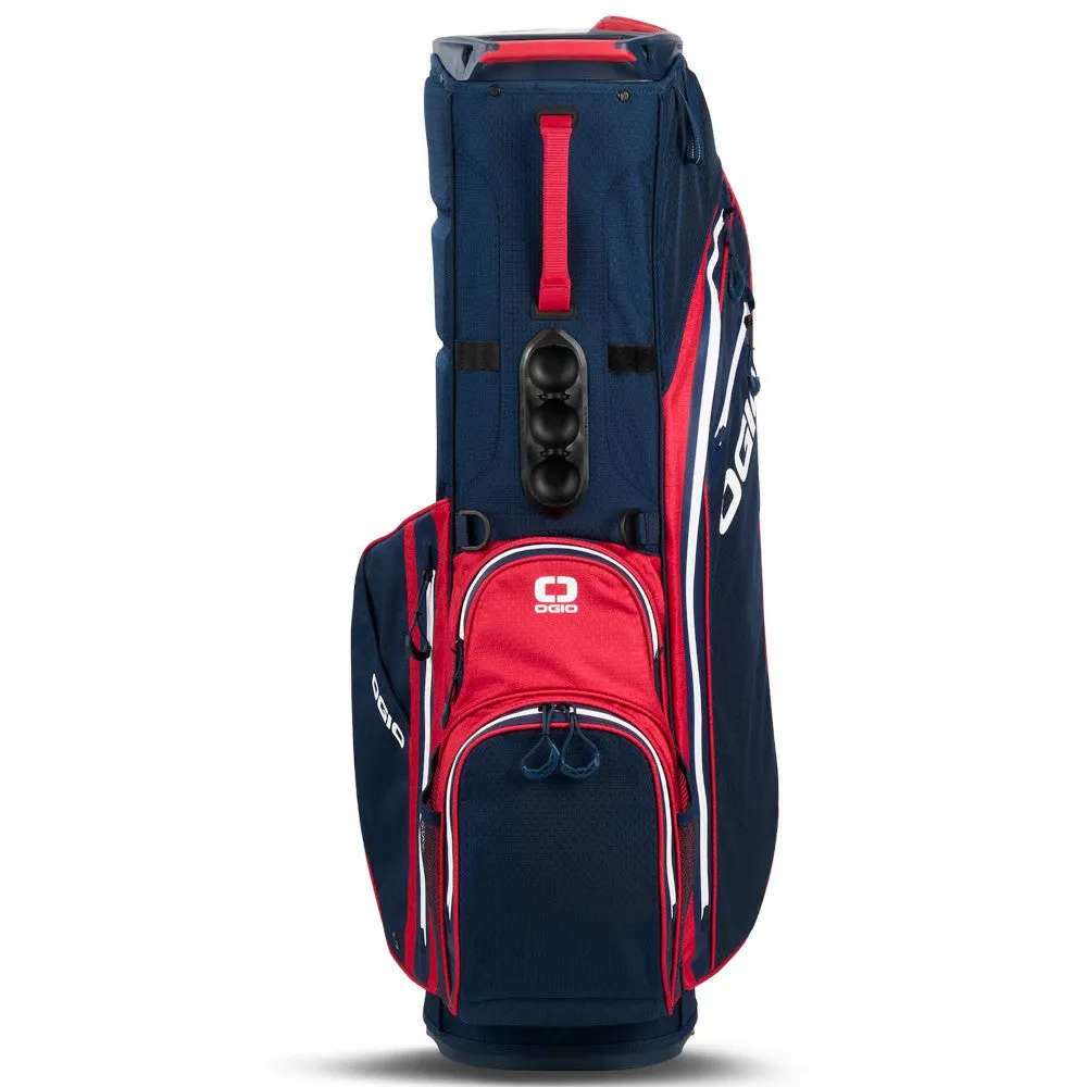 OGIO All Elements Waterproof Stand Bag - Red/White/Blue, Golf simulator for home