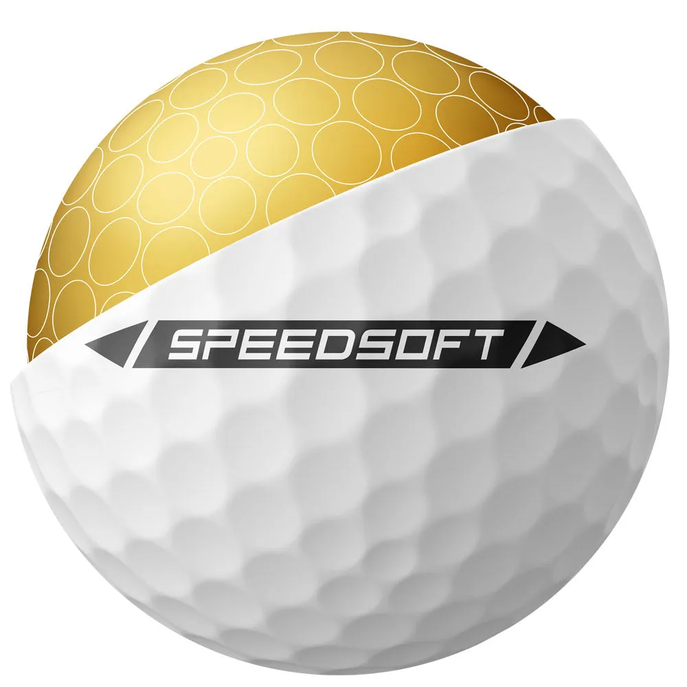 TaylorMade SpeedSoft Golf Balls - White -12 Pack, Rain golf gloves, Eco-friendly golf tees
